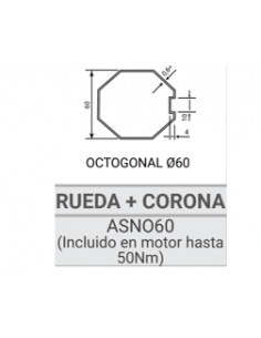 ASN060 RUEDA+CORONA PARA...